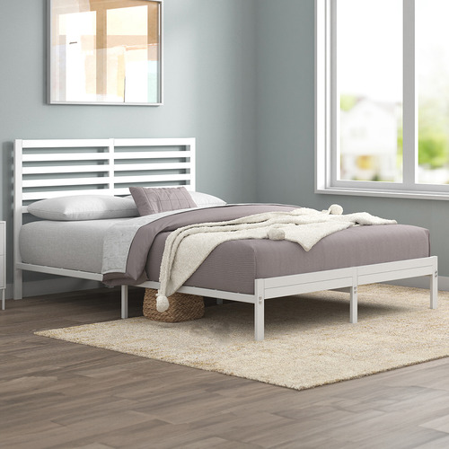 Studio Home White Kinsley Bed Frame | Temple & Webster