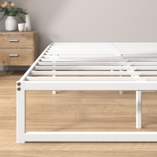 White Beier Steel Bed