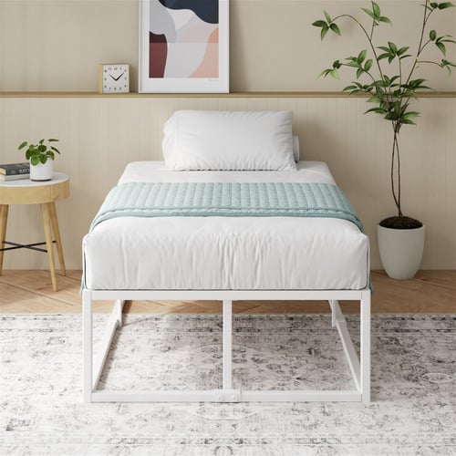 White-Karin-H45cm-Steel-Bed-Base