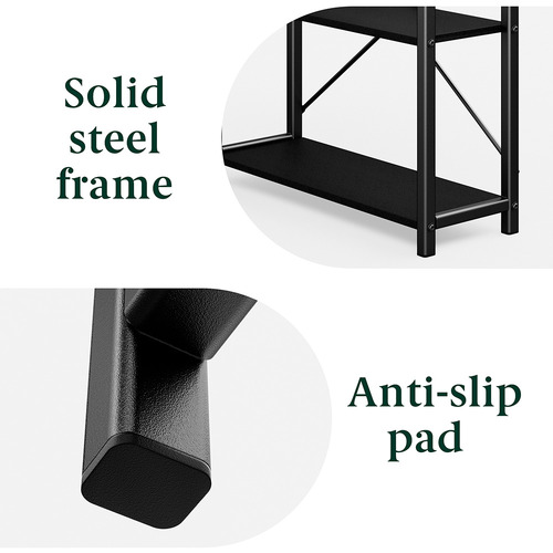 Black Apollo Steel Writing Desk
