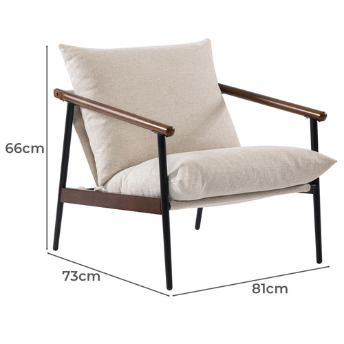 Primrose Rubberwood Accent Chair
