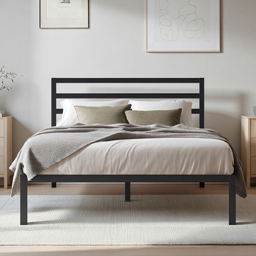 Black-Metal-Platform-Bed