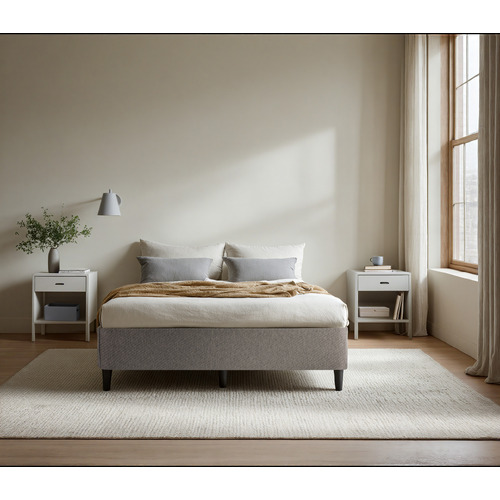 Zane Metal & Fabric Bed Base