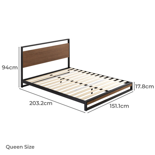 Houston Timber & Metal Platform Bed