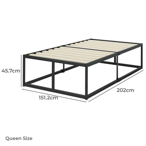 Black Pilato H45cm Steel Bed Base