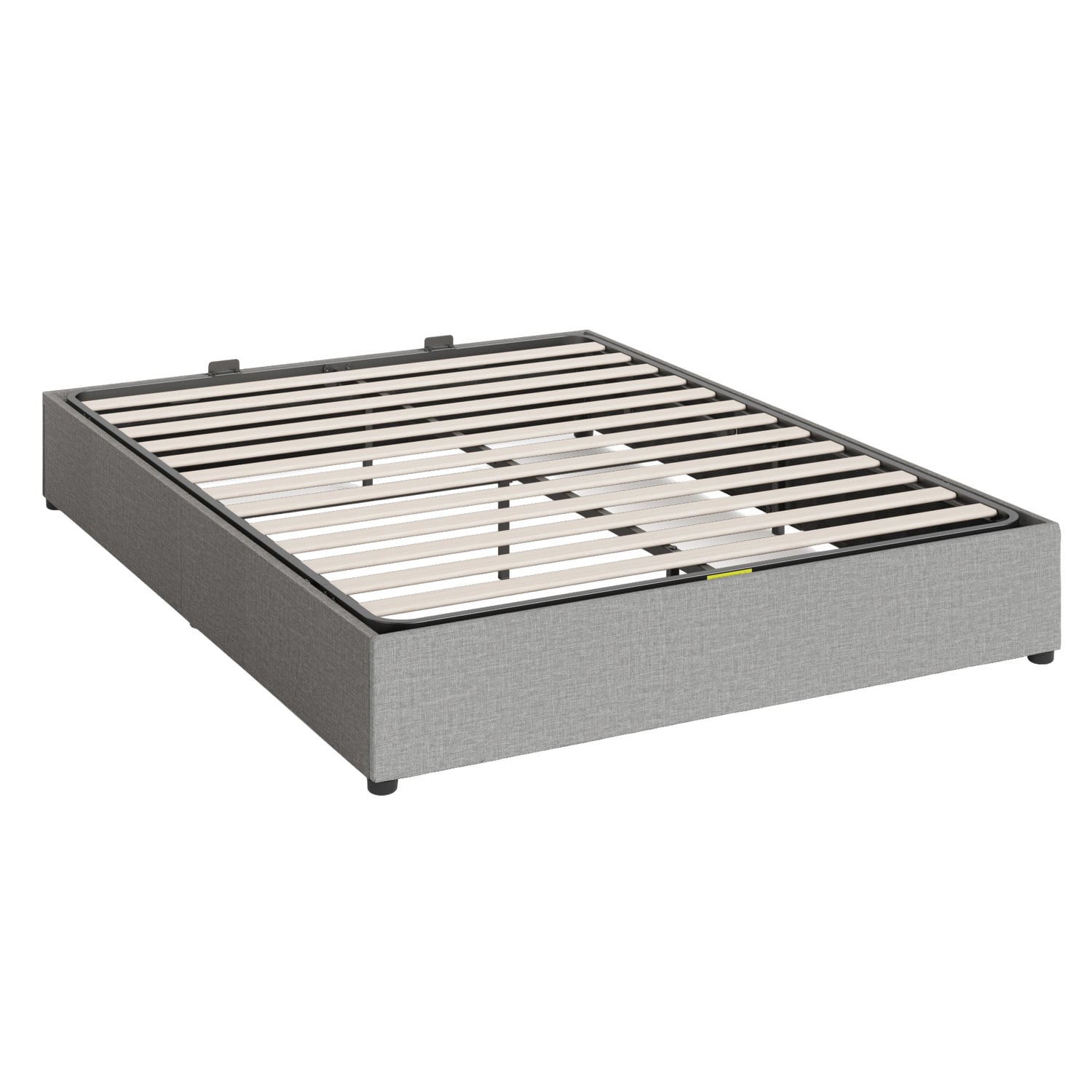 Light Grey Jaliyah Upholstered Gas Lift Bed Base