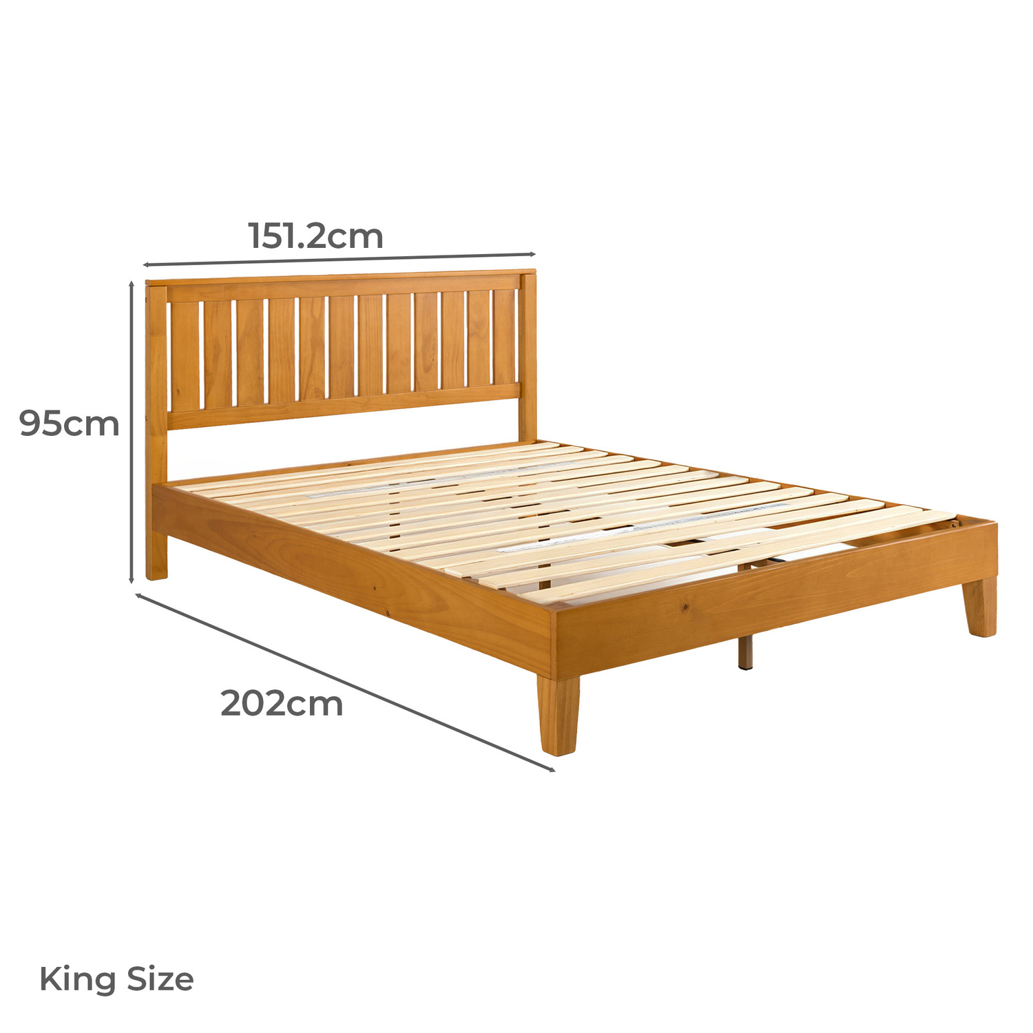 Marcus Pine Wood Bed Frame
