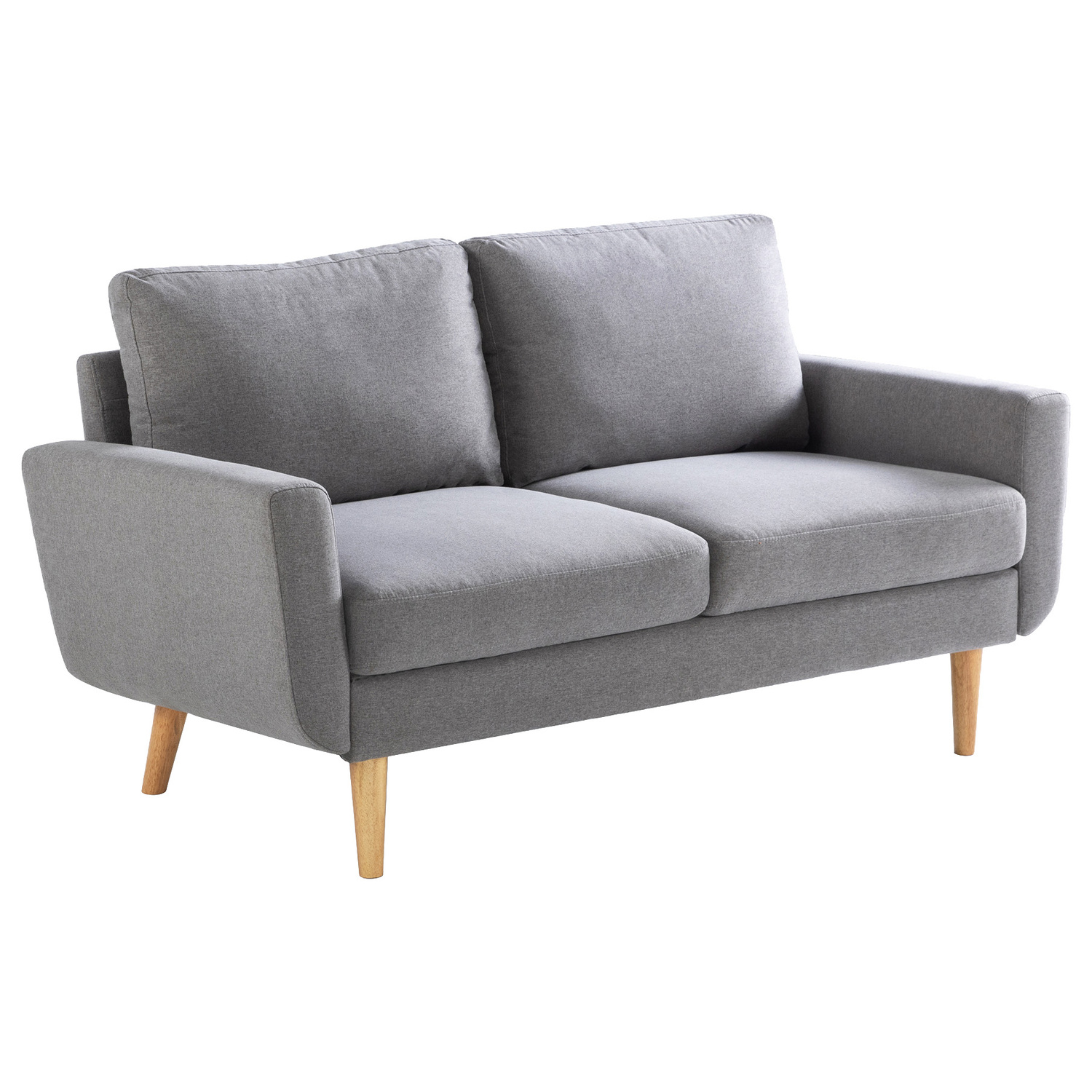 Light Grey 2 Seater Classic Sofa