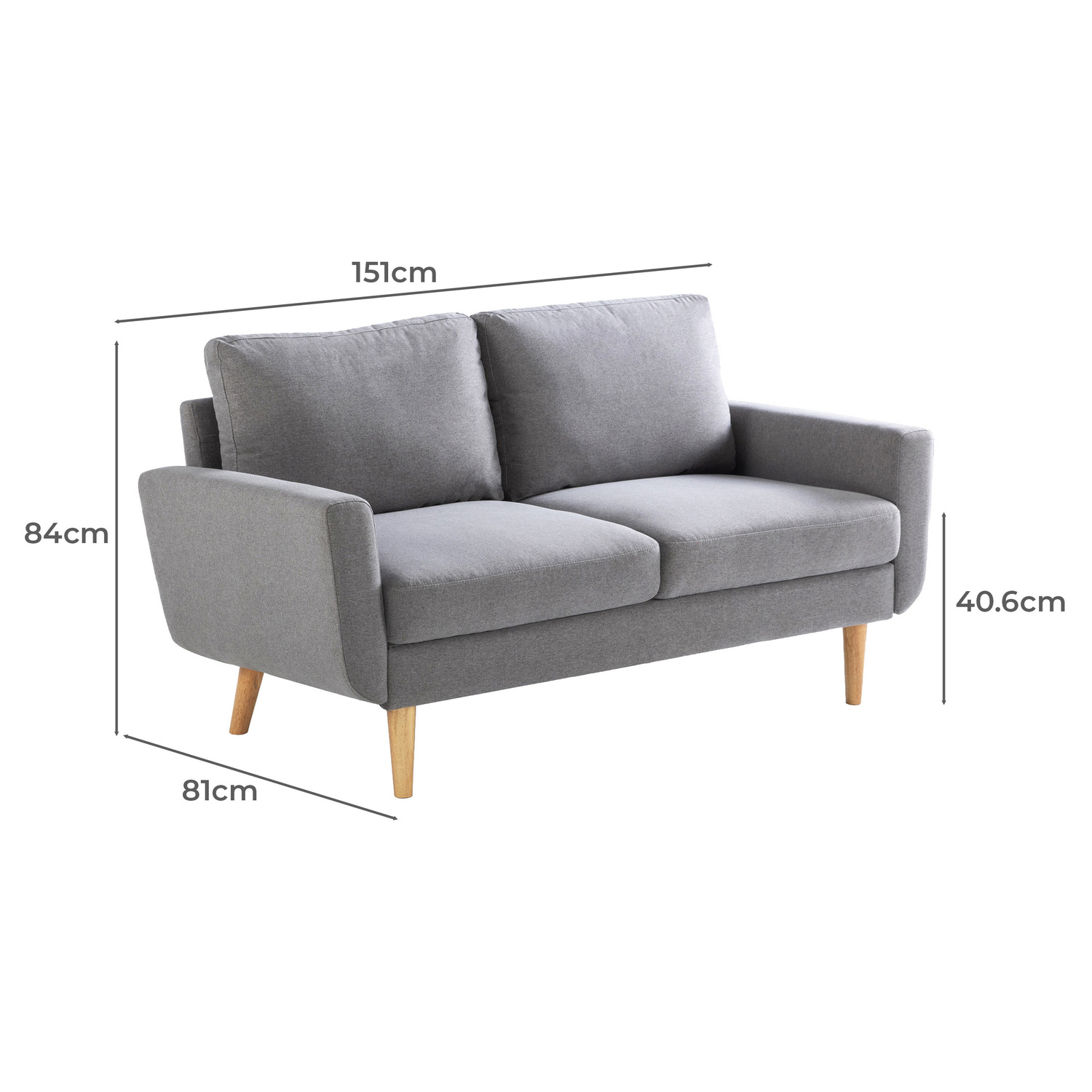 2 Seater Classic Sofa