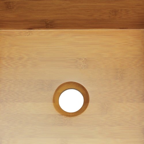 Square Greece Bamboo Bathroom Basin