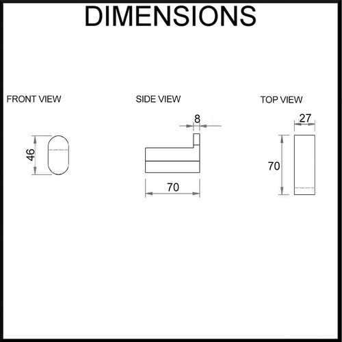 Fluid Stainless Steel Robe Hook