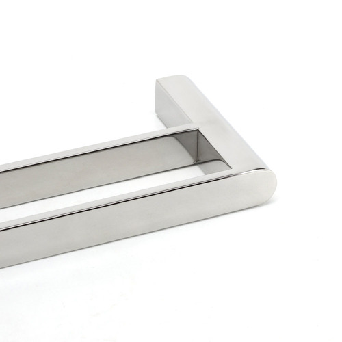 Fluid Double Bar Stainless Steel Towel Rail