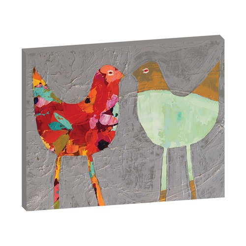 Anna Blatman Love Birds Stretched Canvas by Anna Blatman | Temple & Webster