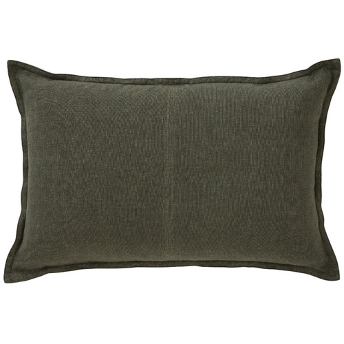 Weave Como Rectangular Linen Cushion | Temple & Webster