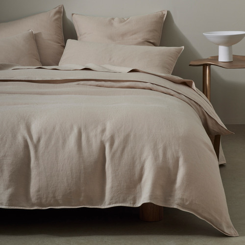 Weave Ravello French Linen Fitted Sheet | Temple & Webster