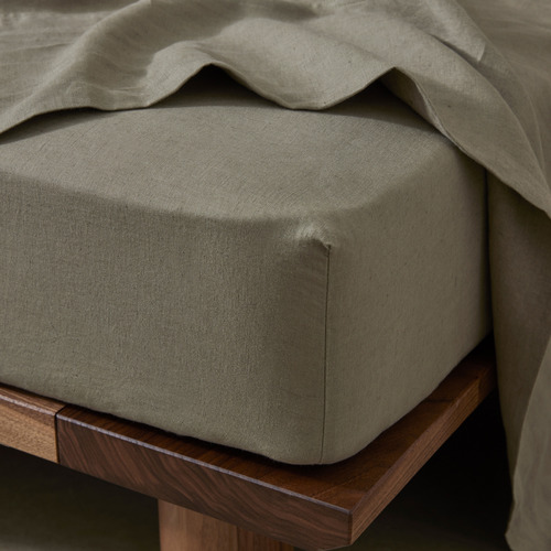 Ravello French Linen Fitted Sheet