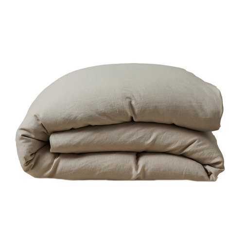 Shell Ravello French Linen Quilt Cover Set