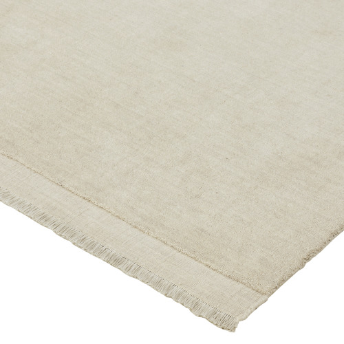Ecru Silvio Hand-Woven Wool Rug