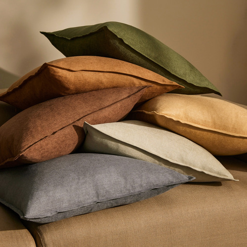 Fiore Square Linen-Blend Cushion