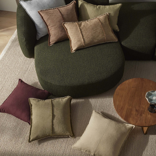 Adela Square Cotton & Linen Cushion