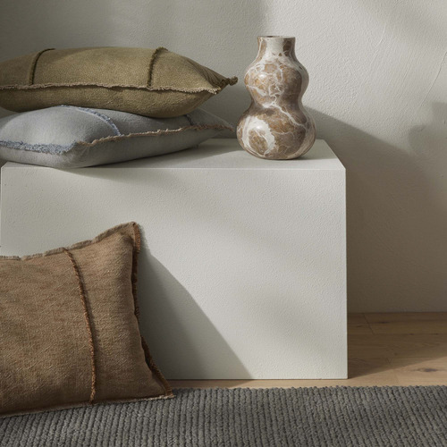 Adela Square Cotton & Linen Cushion