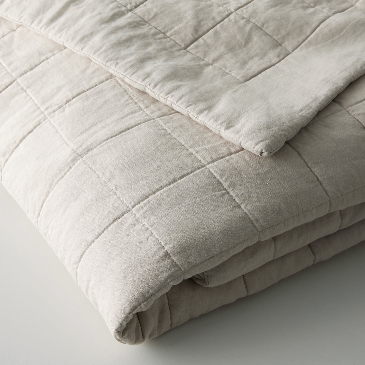 Ravello European Linen King Coverlet