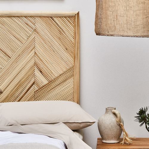 Palm Cove Living Havana Rattan Bedhead Temple & ster