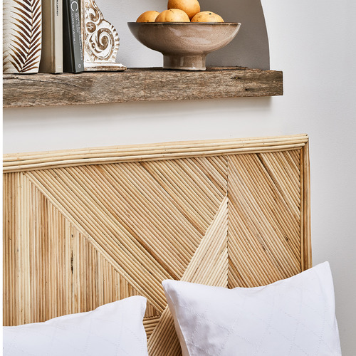 Palm Cove Living Havana Rattan Bedhead Temple & ster