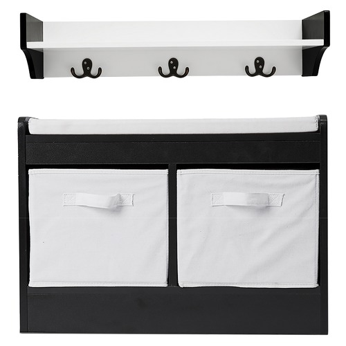 York Street Kian Storage Bench Wall Shelf Set Reviews Temple