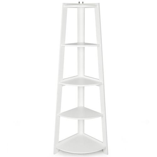 Hawaii 5 Tier Ladder Bookshelf