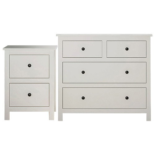 2 Piece Franco Chest of Drawers & Bedside Table Set Temple & ster