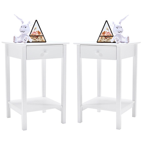 White Felise Side Tables