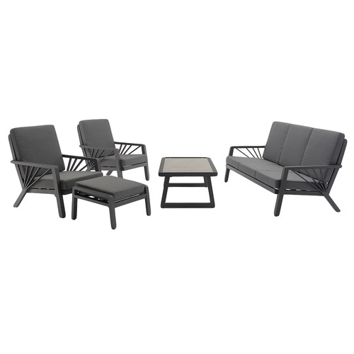 5 Seater Dark Grey Olympia Outdoor Sofa Set