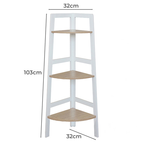 Hawaii 3 Tier Corner Ladder Shelves