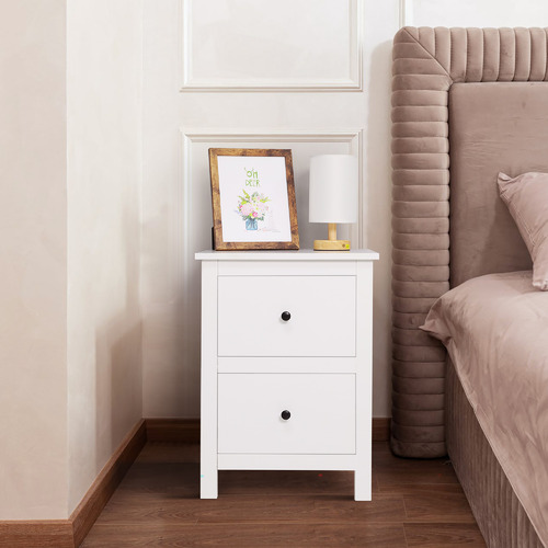 York street White Franco 2 Drawer Bedside Tables | Temple & Webster