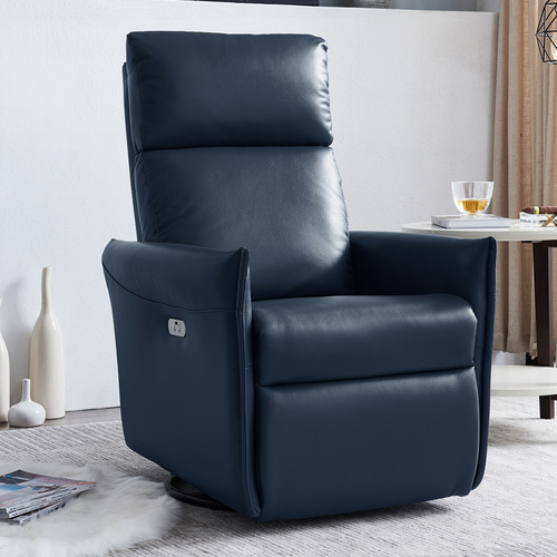 faux leather recliner armchair