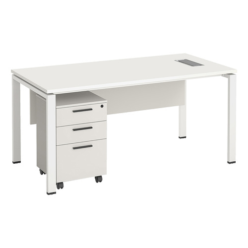 2 Piece Alexie Office Desk & Mobile Pedestal Set