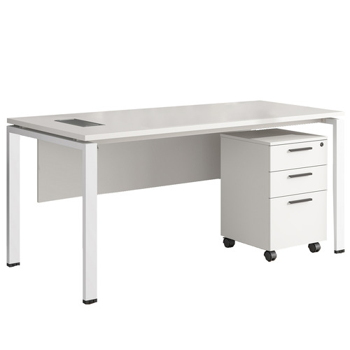 2 Piece Alexie Computer Desk & Mobile Pedestal Set