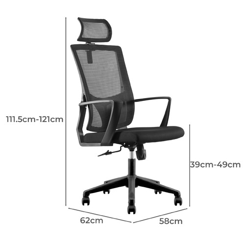 Isha High Back Office Chair | Temple & Webster