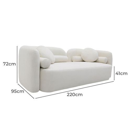 Cortes 3 Seater Upholstered Sofa
