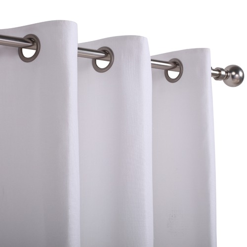 WindowSolutions White Portland Eyelet Blockout Curtains Temple & ster