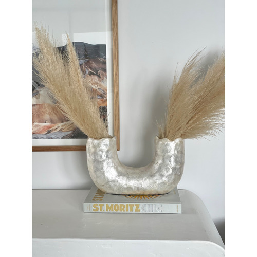 Capiz Shell Horn Vase