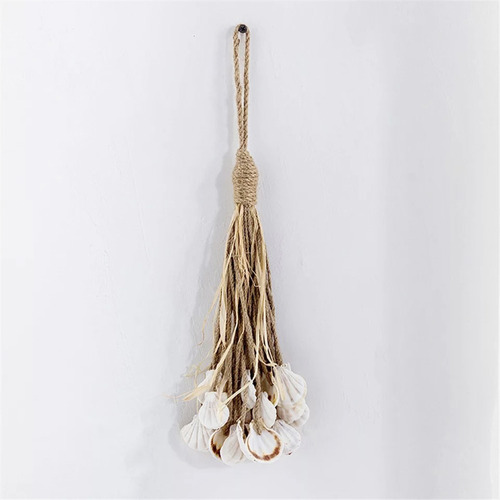 Hemp Rope & Shell Hanging D&eacute;cor
