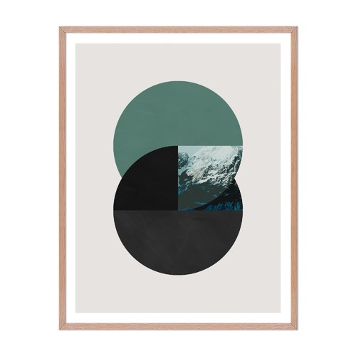 Emerald Dichotomy Framed Wall Art