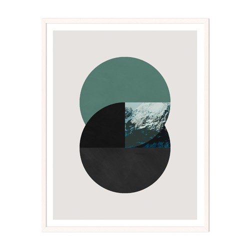 Emerald Dichotomy Framed Wall Art
