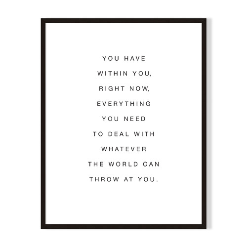 Within You Framed Printed Wall Art