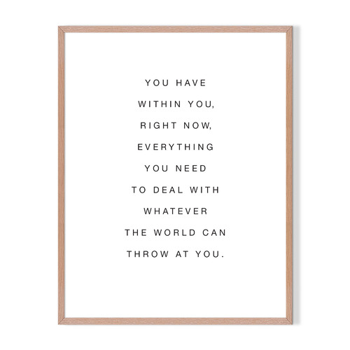 Within You Framed Printed Wall Art