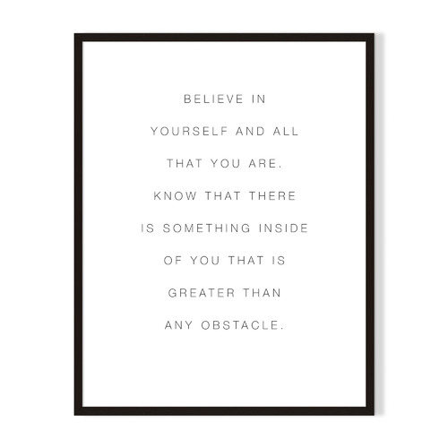 PrinthouseCollective Believe Framed Printed Wall Art | Temple & Webster