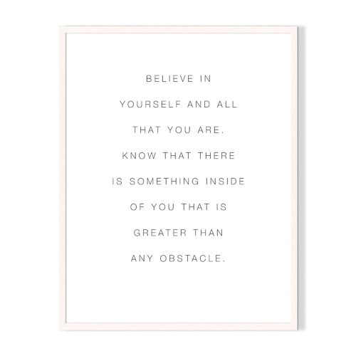 Believe Framed Printed Wall Art