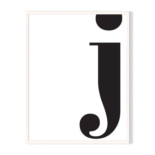 J Framed Printed Wall Art